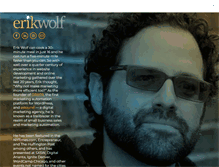 Tablet Screenshot of erikwolf.net